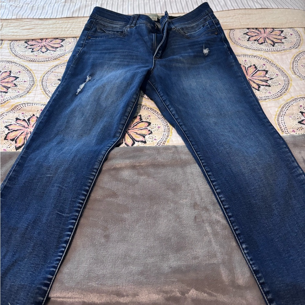 Democracy Women's Straight Leg Jeans - Dark Blue Wash